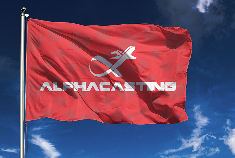 Drapeau Alphacasting