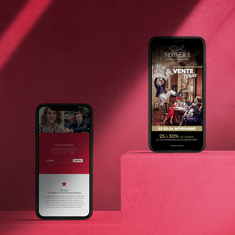 Site web mobile